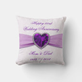 Damask 33rd Wedding Jubileum Sierkussen (Voorkant)