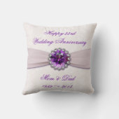 Damask 33rd Wedding Jubileum Sierkussen (Achterkant)