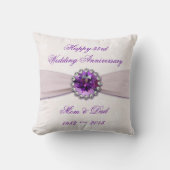 Damask 33rd Wedding Jubileum Sierkussen (Voorkant)