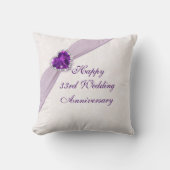 Damask 33rd Wedding Jubileum Sierkussen (Voorkant)