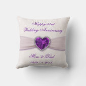 Damask 33rd Wedding Jubileum Sierkussen (Achterkant)