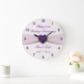 Damask 33rd Wedding Jubileum Wall Clock Grote Klok (Huis)