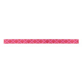 Damask #3 Doe-het-zelf Kleuren Heet Roze Rood Satijnen Lint (Voorkant)