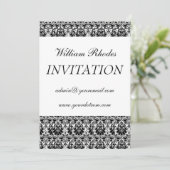 damask 3, Persoonlijke Uitnodiging (Staand voorkant)