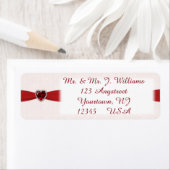 Damask 40th Jubileum Return Address Labels (Insitu)