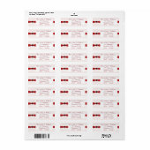 Damask 40th Jubileum Return Address Labels (Full Sheet)