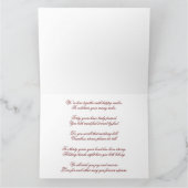 Damask 40th Wedding Jubileum 11 x 8,5 Kaart (Binnen)
