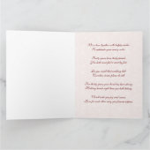 Damask 40th Wedding Jubileum 8.5x11 Kaart (Binnen)