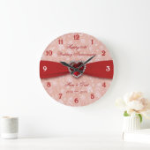 Damask 40th Wedding Jubileum Design Grote Klok (Huis)