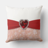 Damask 40th Wedding Jubileum Design Kussen (Achterkant)