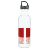 Damask 40th Wedding Jubileum Design Waterfles (Achterkant)