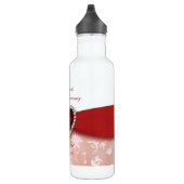 Damask 40th Wedding Jubileum Design Waterfles (Rechts)