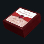 Damask 40th Wedding Jubileum Gift Box Cadeaudoosje<br><div class="desc">Een ontwerp van de Afbeeldingen Digitalcon met een Ruby Rode kleur en het ontwerpthema van de Damascus met een verscheidenheid van douaneafbeeldingen, vormen, patronen, stijlen en doopvonten in dit één-van-a-soort de Denkdoos van het "Jubileum van de Weddenschap van de Ruby". Dit aantrekkelijke en elegante ontwerp is compleet met aangepaste tekstletters...</div>