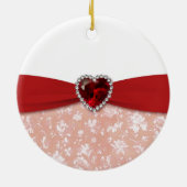 Damask 40th Wedding Jubileum ornament (Achterkant)