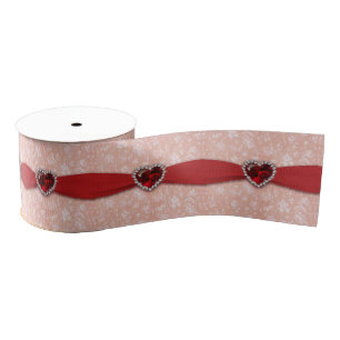 Damask 40th Wedding Jubileum Ribbon Grosgrain Lint