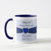 Damask 45th Wedding Anniversary Mug Mok (Links)