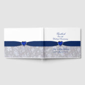 Damask 45th Wedding Jubileum Guestbook Gastenboek (Volledig)