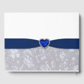 Damask 45th Wedding Jubileum Guestbook Gastenboek (Achterkant)