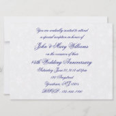 Damask 45th Wedding Jubileum Invitation Kaart (Achterkant)