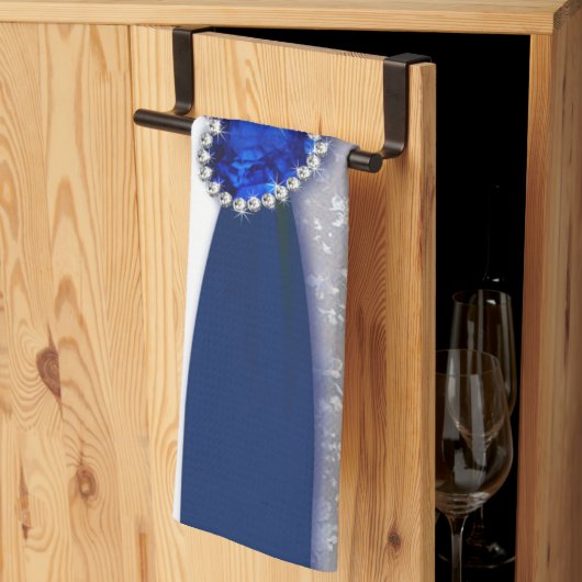 Damask 45th Wedding Jubileum Kitchen Towel Theedoek (Derde Gevouwen)