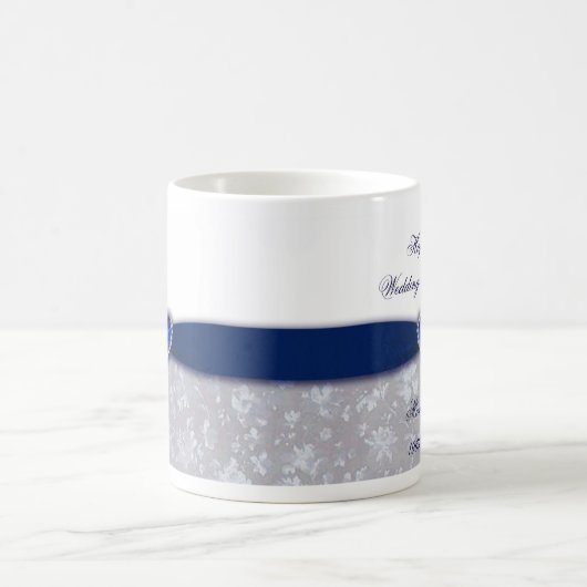 Damask 45th Wedding Jubileum Mok (Center)