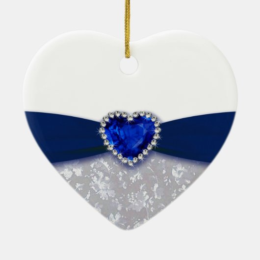 Damask 45th Wedding Jubileum Ornament (Achterkant)