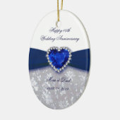 Damask 45th Wedding Jubileum Ornament (Links)