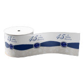 Damask 45th Wedding Jubileum Ribbon Grosgrain Lint (Spoel)