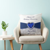 Damask 45th Wedding Jubileum Sierkussen (Stoel)