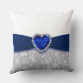 Damask 45th Wedding Jubileum Sierkussen (Achterkant)