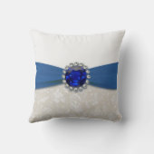 Damask 45th Wedding Jubileum Sierkussen (Achterkant)