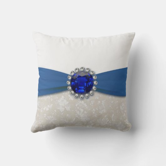 Damask 45th Wedding Jubileum Sierkussen (Achterkant)