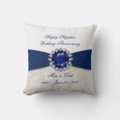 Damask 45th Wedding Jubileum Sierkussen (Voorkant)