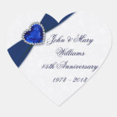 Damask 45th Wedding Jubileum Sticker (Voorkant)