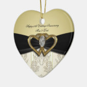 Damask 50th Wedding Jubileum Ornament (Links)