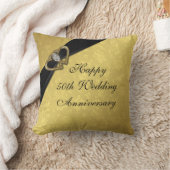 Damask 50th Wedding Jubileum Sierkussen (Deken)