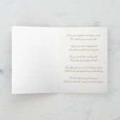 Damask 50th Wedding Jubileum Wenskaart Kaart (Binnen)