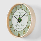 Damask 55th Wedding Anniversary Clock (Hoek)