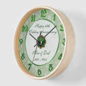 Damask 55th Wedding Anniversary Clock (Hoek)