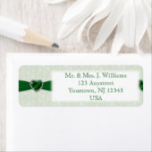 Damask 55th Wedding Jubileum Adres Label (Insitu)