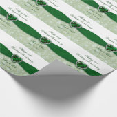 Damask 55th Wedding Jubileum Design Cadeaupapier (Hoek)