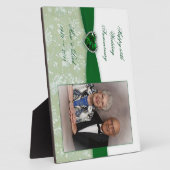 Damask 55th Wedding Jubileum Foto Plaque Fotoplaat (Zijkant)