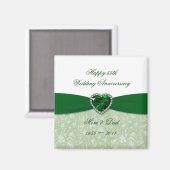Damask 55th Wedding Jubileum Magnet (Voorkant / Achterkant)