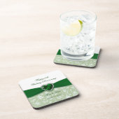 Damask 55th Wedding Jubileum Onderzetter (Rechterzijde)