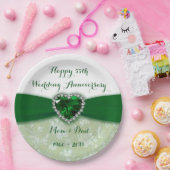 Damask 55th Wedding Jubileum Paper Bord (Feest)