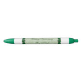 Damask 55th Wedding Jubileum Pens Zwarte Inkt Pen (Voorkant)