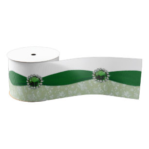 Damask 55th Wedding Jubileum Ribbon Grosgrain Lint