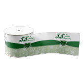 Damask 55th Wedding Jubileum Ribbon Grosgrain Lint (Spoel)