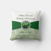 Damask 55th Wedding Jubileum Sierkussen (Voorkant)