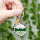 Damask 55th Wedding Jubileum Sleutelhanger (Hand)